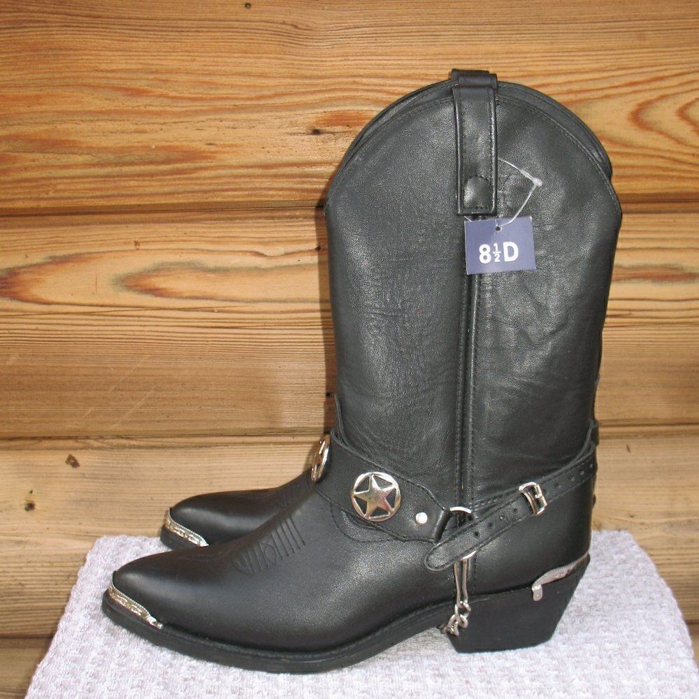 NWT Masterson Boot Company Mens Leather Cowboy Western Boots 8.5 D